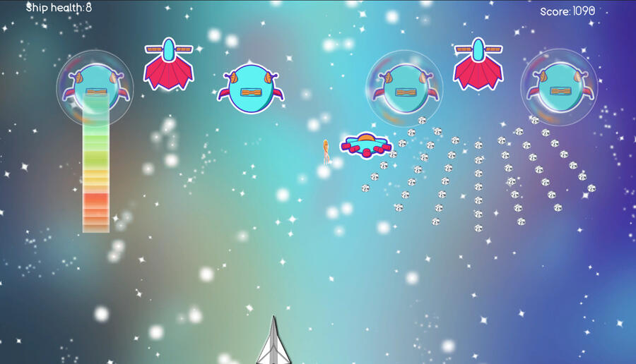 Gif of the many enemys attacking at once