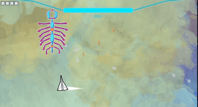 Gif of the Ult attack that clones the players ship twice